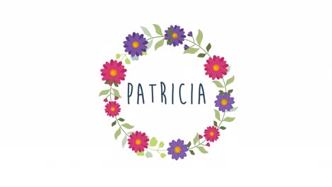 el concepto de la flor de patricia