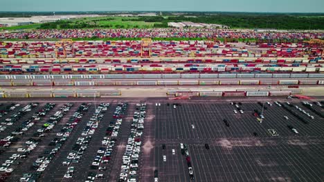 terminal ferroviario para la importación de automóviles en los estados unidos, establecedor aéreo