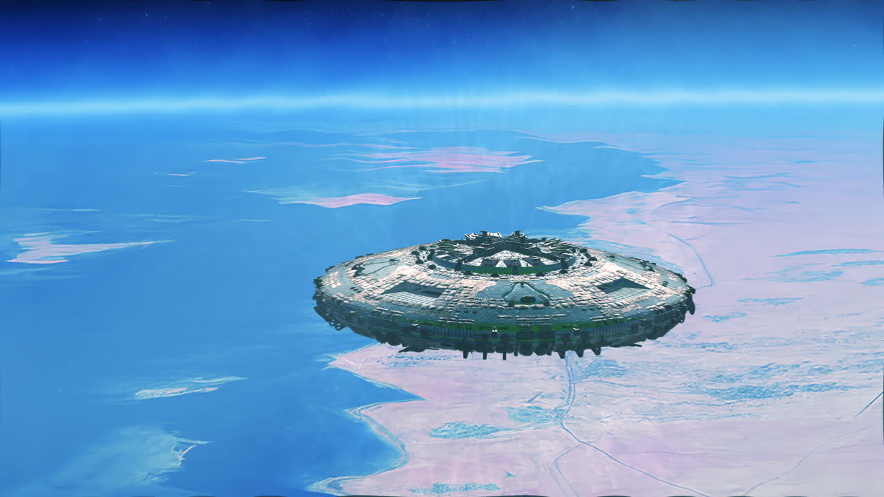 Alien spaceship arrives at Earth with warp speed