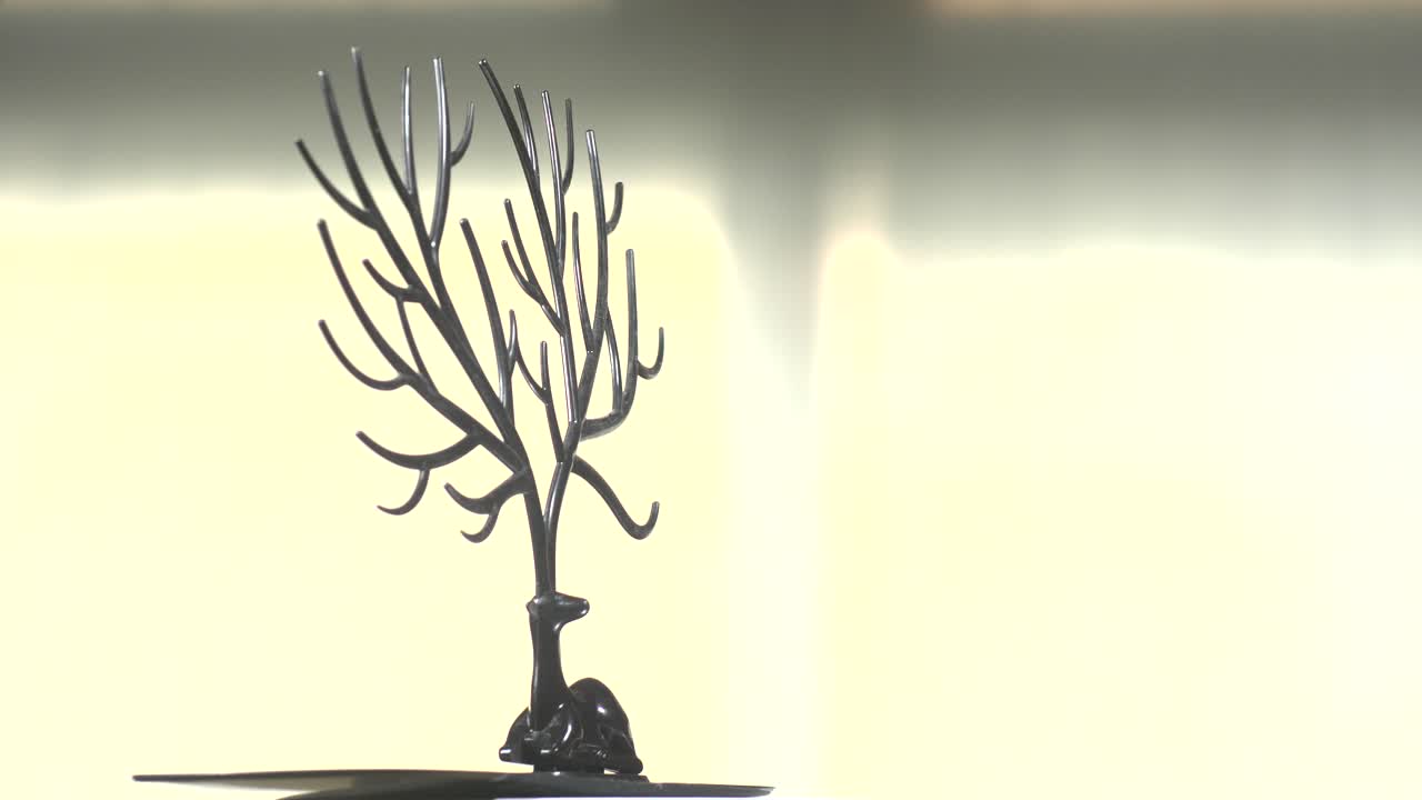 디스플레이 회전 테이블을 위해 큰 을 가진 가젤 검은 플라스틱