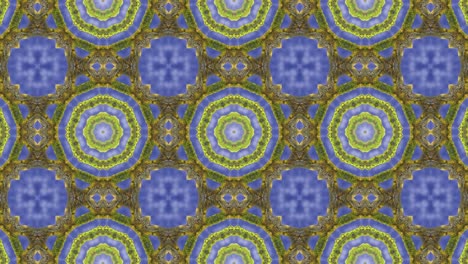 3d looped abstract ornate decorative background. hypnotic trendy kaleidoscope.