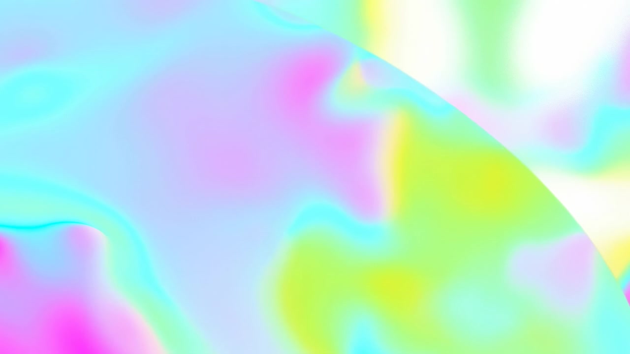 Pastel iriserende overflade bølger blødt, psykedelisk baggrund til modefotoshoots, flydende holografisk.