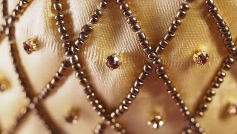 close-up of beaded ornament