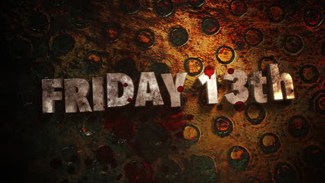 Friday-13th-with-red-blood-on-steel-texture