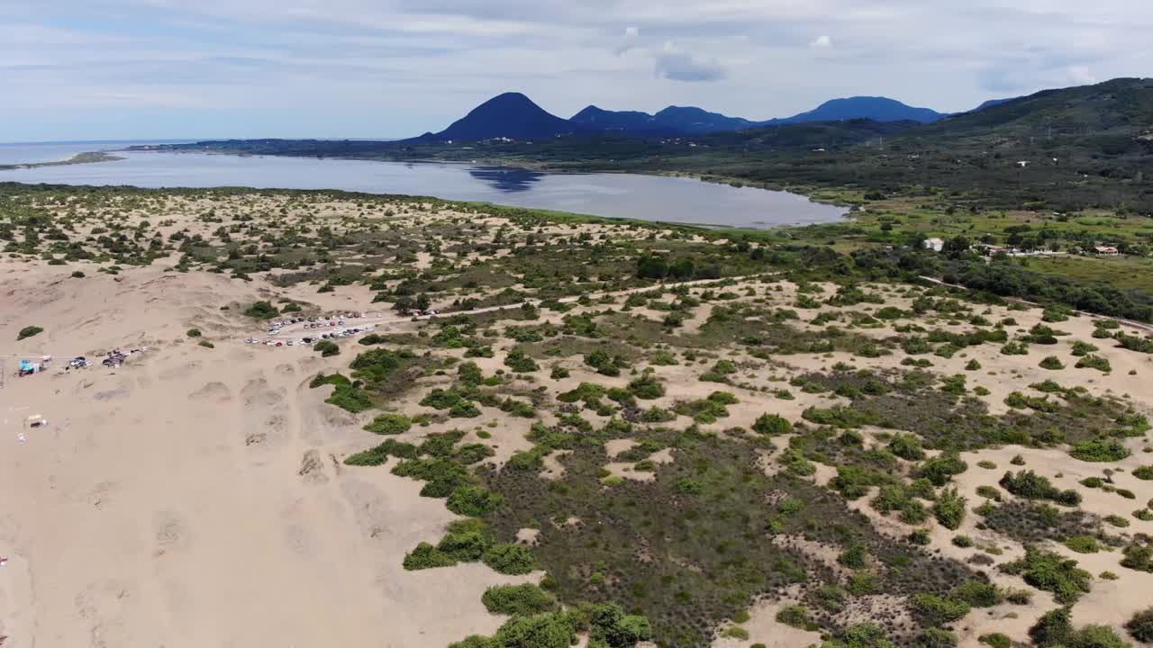 imágenes aéreas en 4k de la costa de corfú