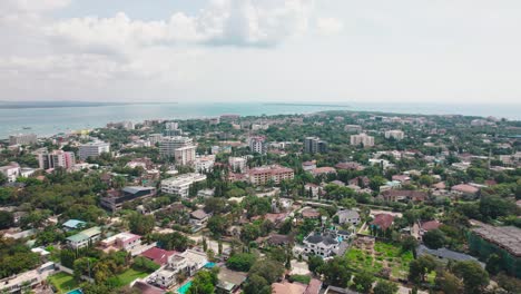 cityscape of masaki, an administrative ward in kinondoni district of the dar es salaam region in tanzania
