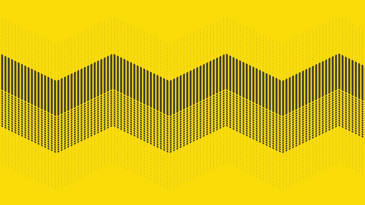 patrón gráfico abstracto de 4k animación en movimiento bucle sin costuras - amarillo