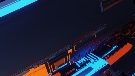 animación de bucle para mover un fondo de ciencia ficción abstracta