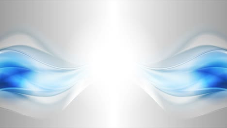 fondo de movimiento abstracto de ondas lisas brillantes de color gris azul