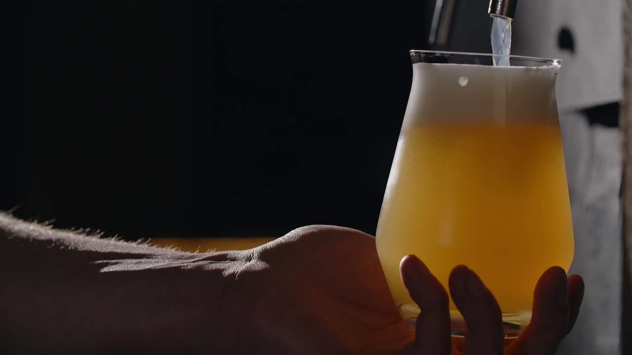 Pouring a Light Beer