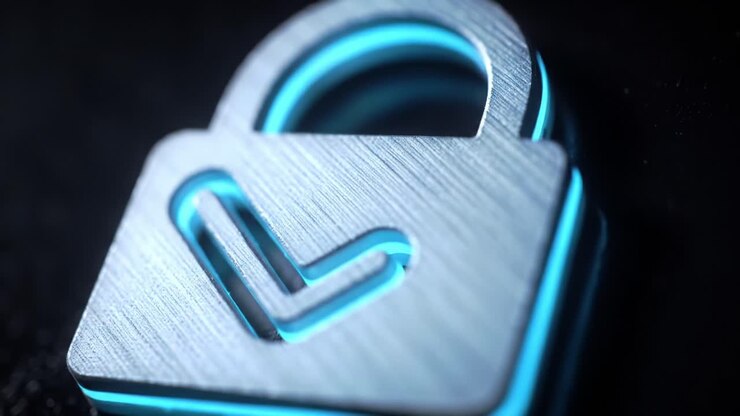 A Close-up Perspective of a Metallic Padlock Symbolizing Security and Protection in Digital Environments, Emphasizing Innovative Design Elements and Modern Aesthetics