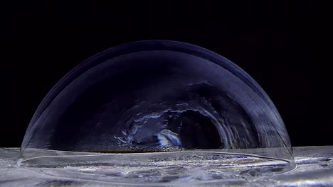 bubble soap on ice.