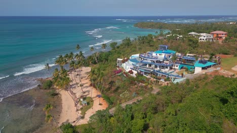 beachfront tourist resort at las galeras in dominican republic