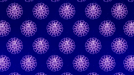 4k snowflake down loop background