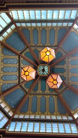 ceiling within leadenhall market, london, united kingdom
