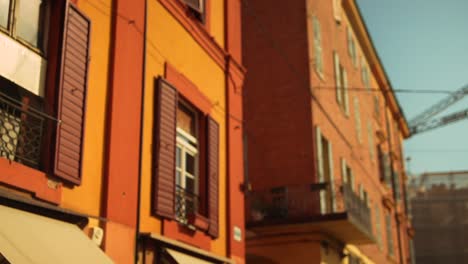 colorful european city buildings
