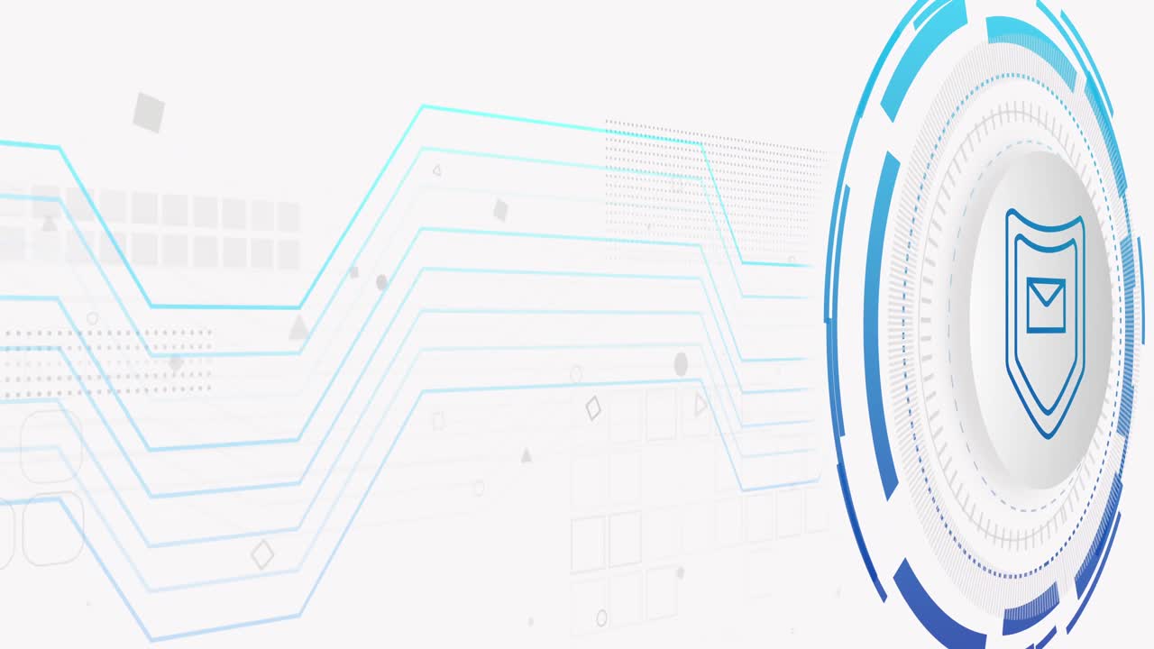 Premium stock video - Animation of network of connections and envelope ...