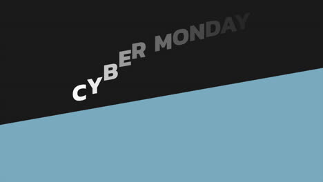 Moderner-Cyber-Monday-Text-Auf-Blauem-Und-Schwarzem-Farbverlauf