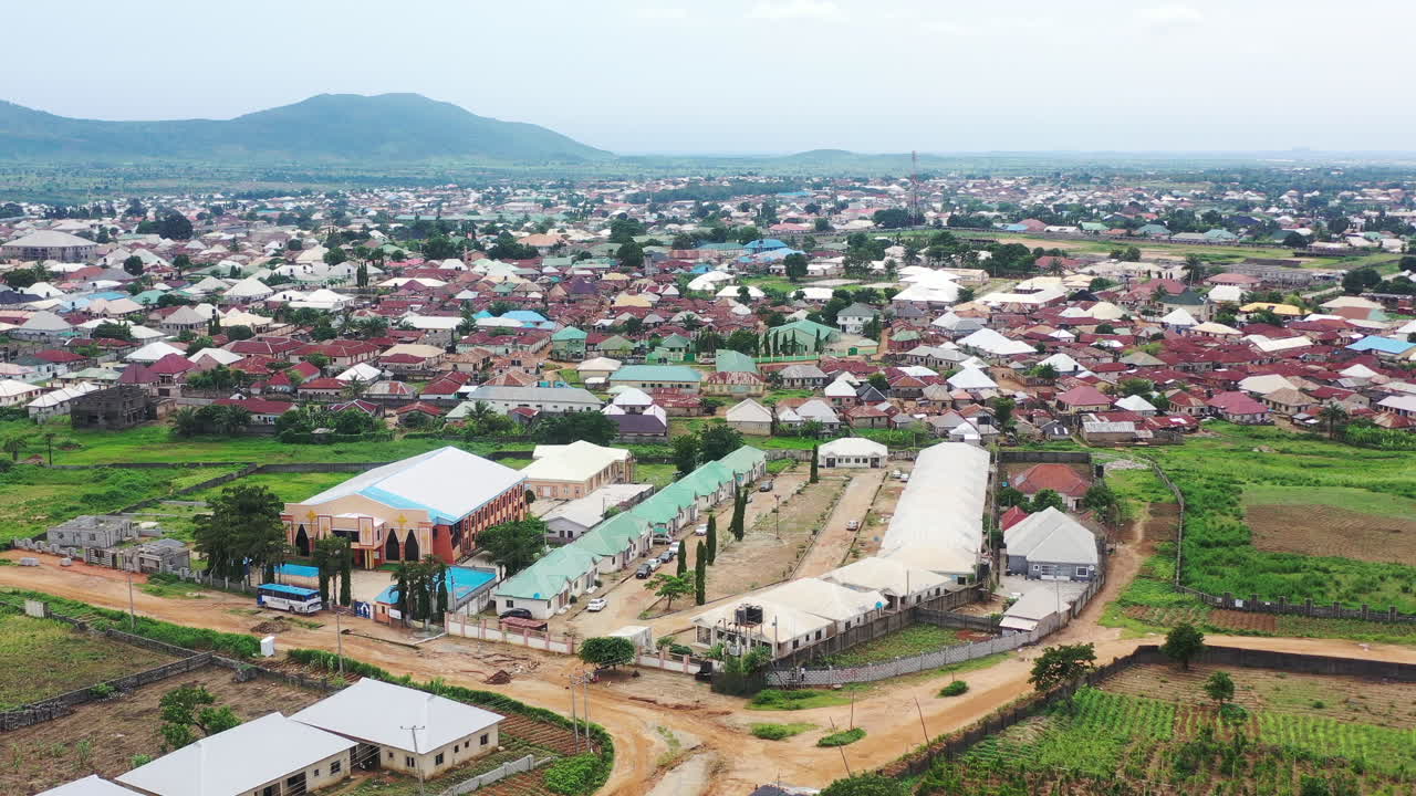 Kuje area of the Federal Capital Territory near Abuja, Nigeria - aerial flyover