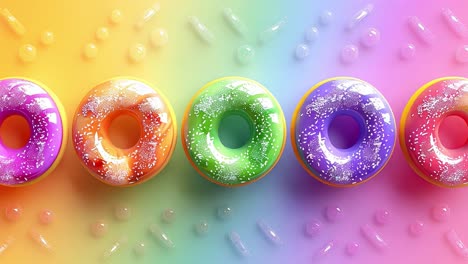 colorful donuts