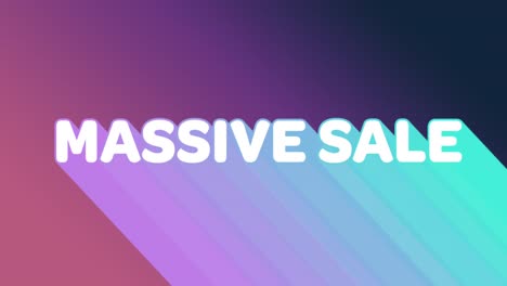 Massive-sale-graphic-with-colourful-trails-on-dark-purple-background-4k