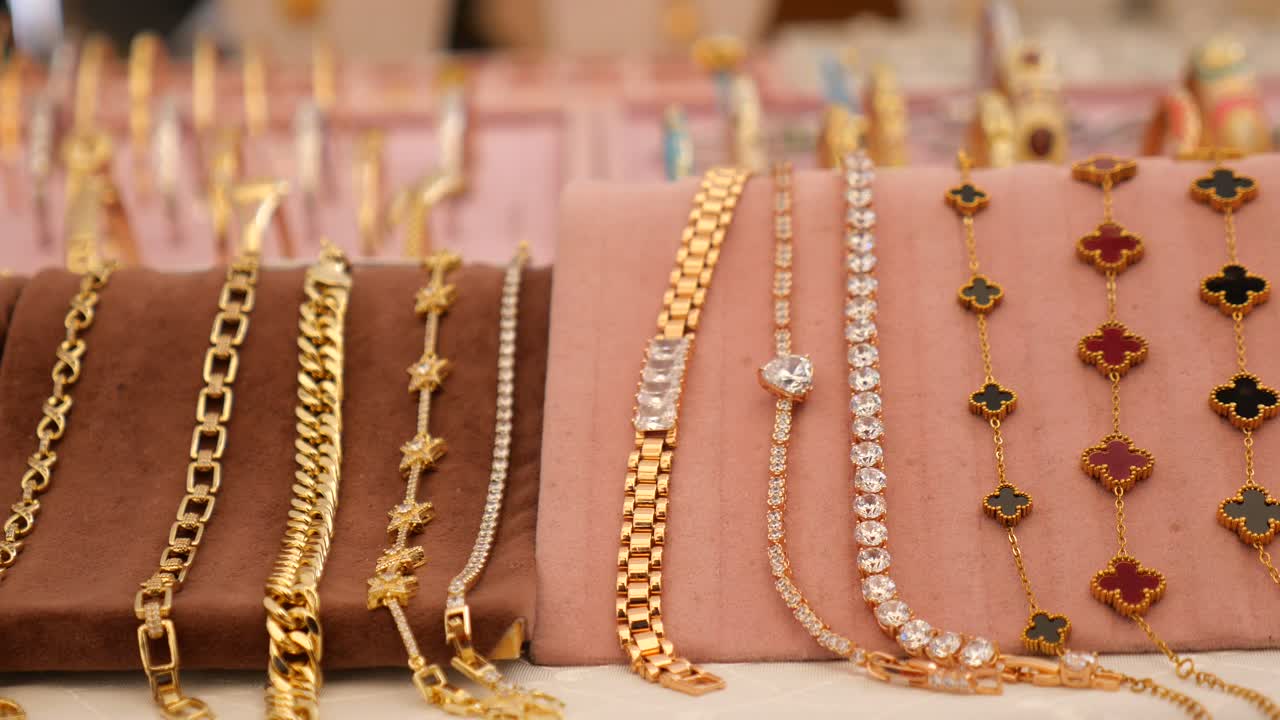 Selection of Gold and Diamond Bracelets