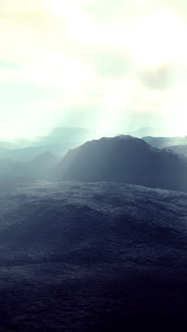 misty mountain landscape