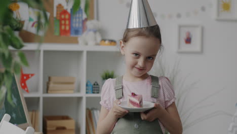 Young Girl Celebrating Birthday