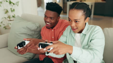 Happy-gaming-couple-on-video-game-console