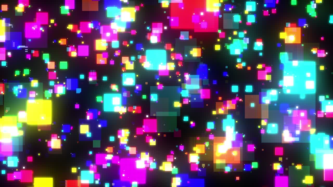 Abstract colorful squares background [loop ]