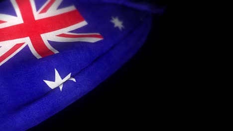 australia flag , realistic 3d animation of waving flag . australia flag waving in the wind. national flag of australia. seamless loop animation. 4k high quality, 3d render