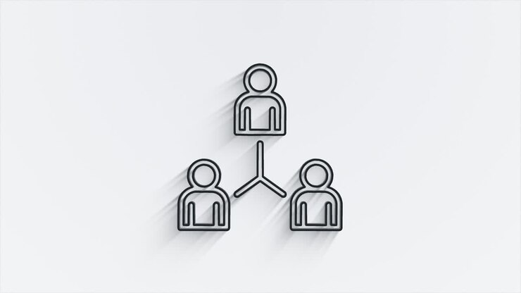 Social media line shadow icon design isolated on white background. Outline web icon. Motion graphics.