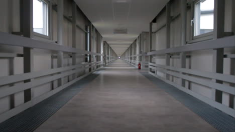 Very long straight corridor