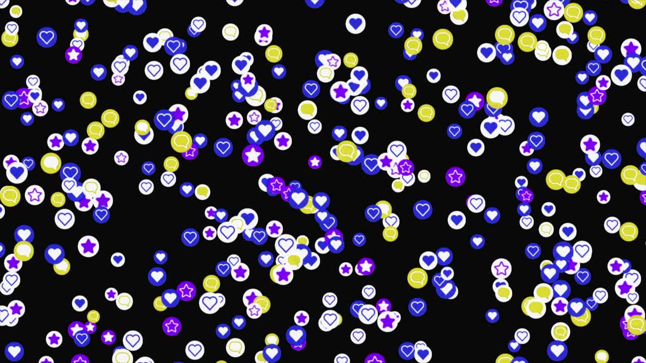 소셜 미디어 참여 아이콘 패턴