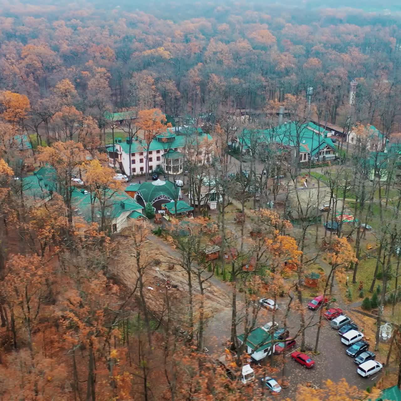 Residential complex between forests
