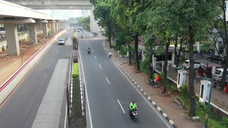 city street view in jakarta