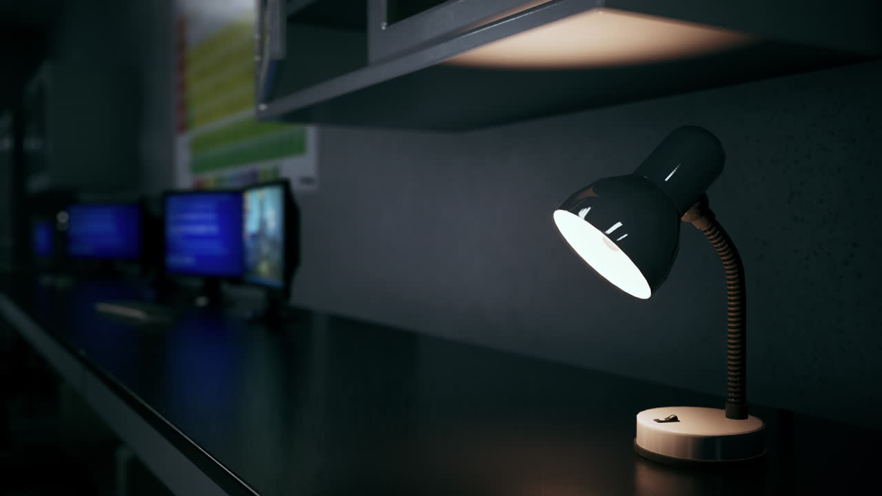 el viejo laboratorio de investigación vacío.