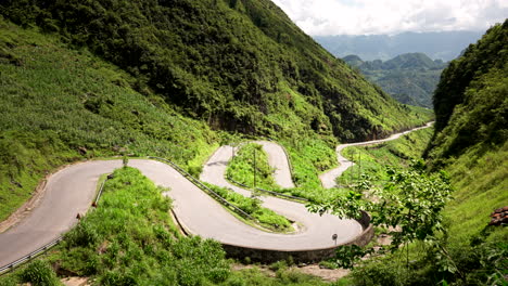 stunning winding mountain road in vietnam