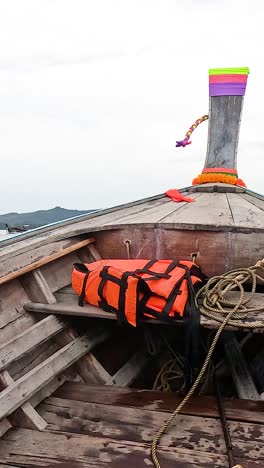 boat travels through scenic krabi waters