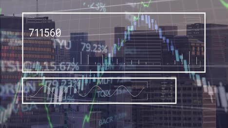 Animation-of-financial-data-processing-over-cityscape