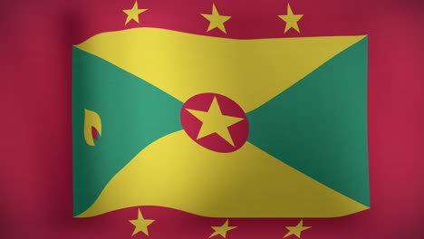 Animation-Der-Wehenden-Flagge-Grenadas