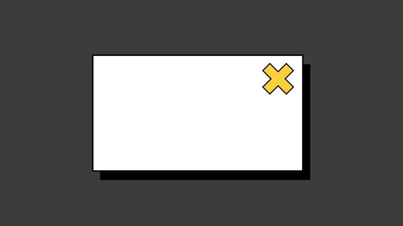 Placeholder Image with Yellow X Mark