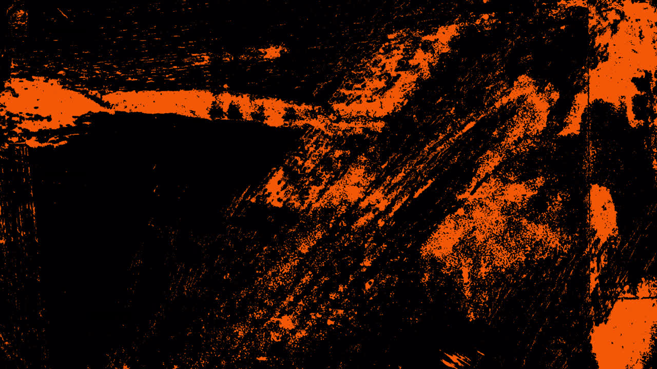 Dynamisk oransje og svart grunge-teksturanimasjon.