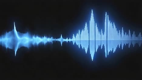 visualization of a sound waveform