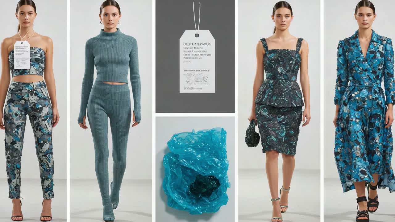 Fashion Showcase: A Collection of Elegant Outfits Featuring Modern Designs, Textured Fabrics, and Stunning Accessories Highlighting Contemporary Style Trends