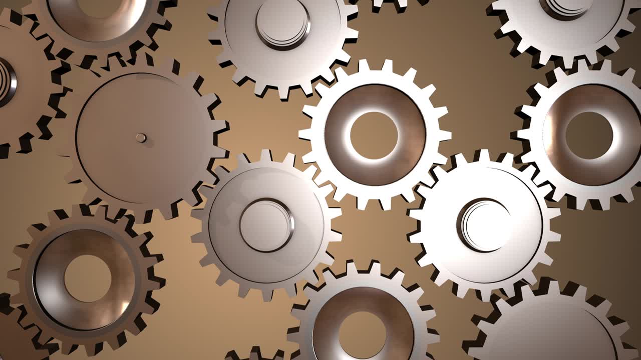 engranajes girando con precisión precisa en el mecanismo del viejo reloj.