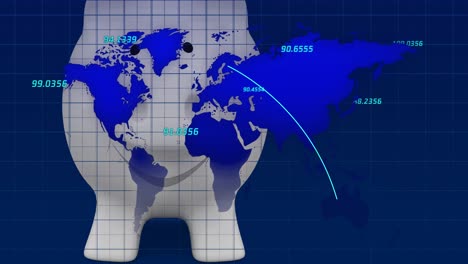 Animación-Del-Mapa-Mundial-Sobre-La-Alcancía