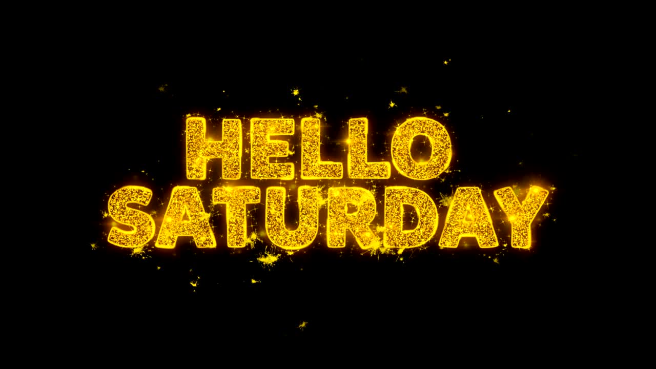 토요일 안하세요 문자는 검은 바탕에 입자를 불꽃으로 만니다.