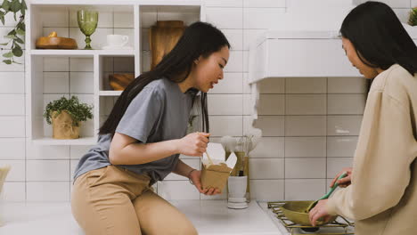 two japanese friends in the kitchen 1