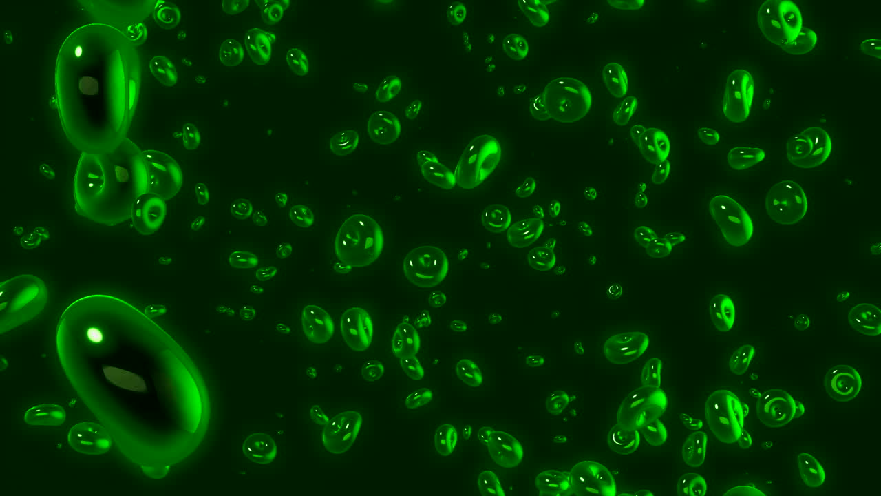 녹색 거품 추상적인 배경